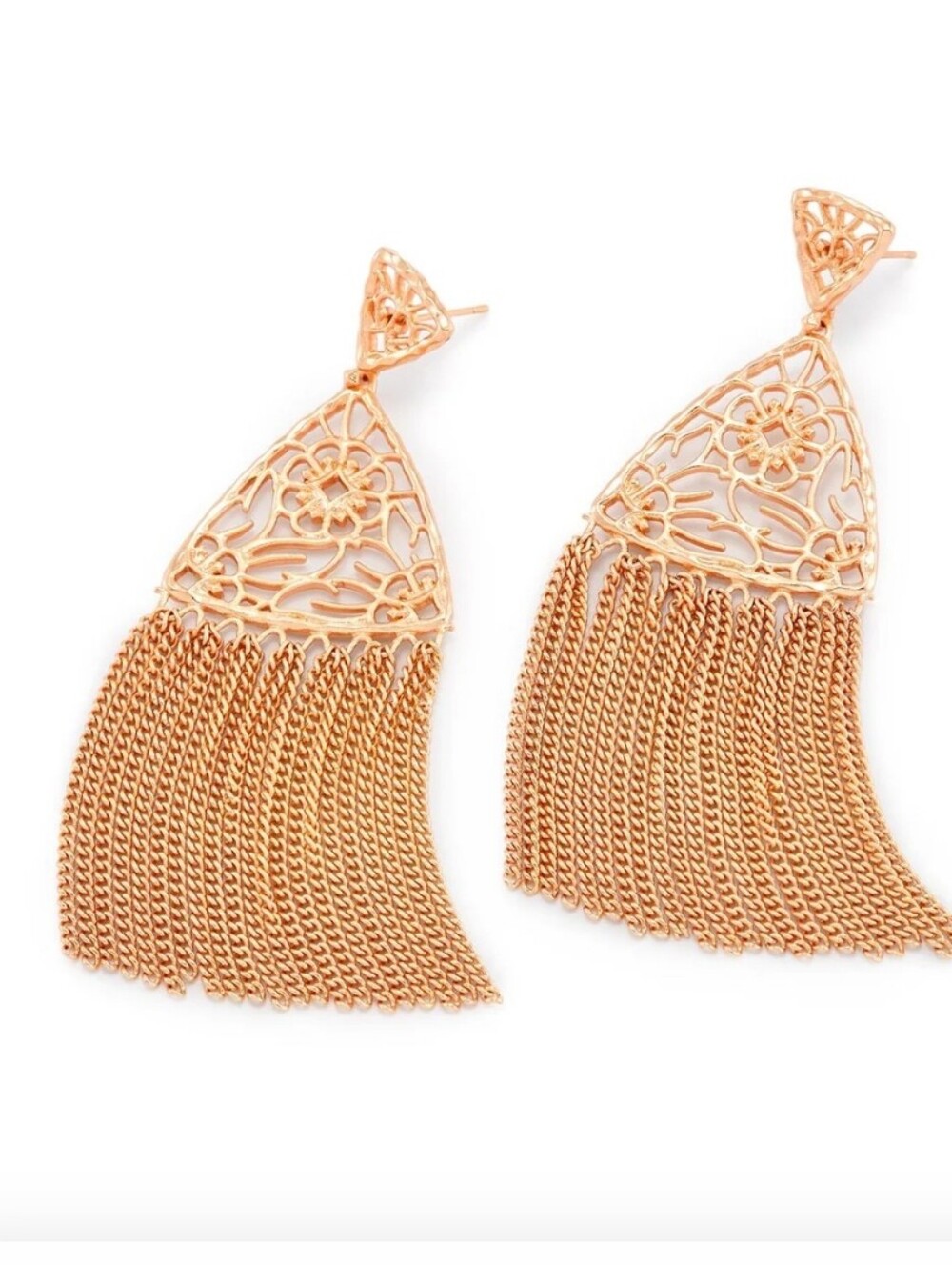 KENDRA SCOTT Ana Statement Earrings Rose Gold Plated
